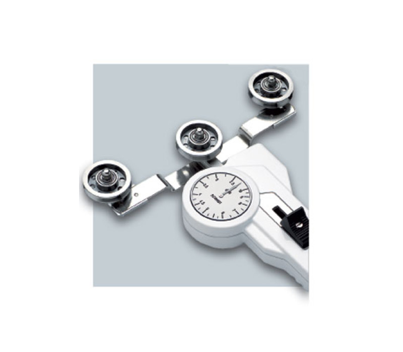 DXL Tension meter with large rollers for minimized material deflection