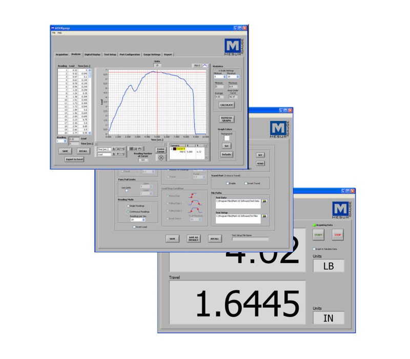 MESURgauge Mesurgauge Load & Travel Analysis Software