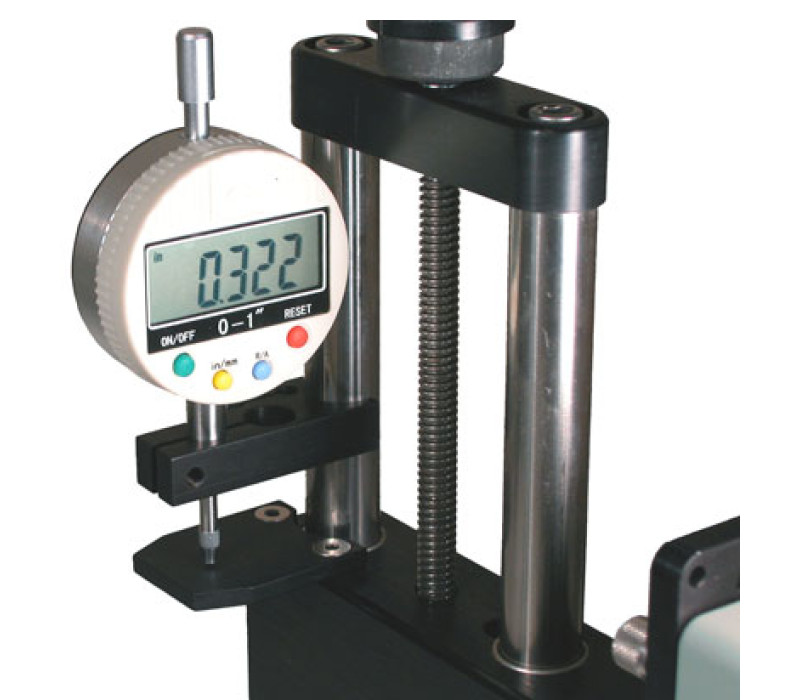 Optional ES002 25 mm / 1" digital drop indicator option. Set of brackets is also available without indicator.