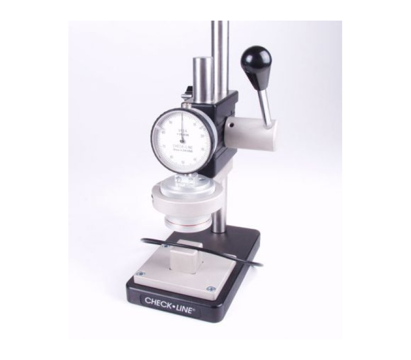 <b>PTS-HP Test stand</b><br><br>Optional V-grooved block is designed to fixture cylindrical objects
