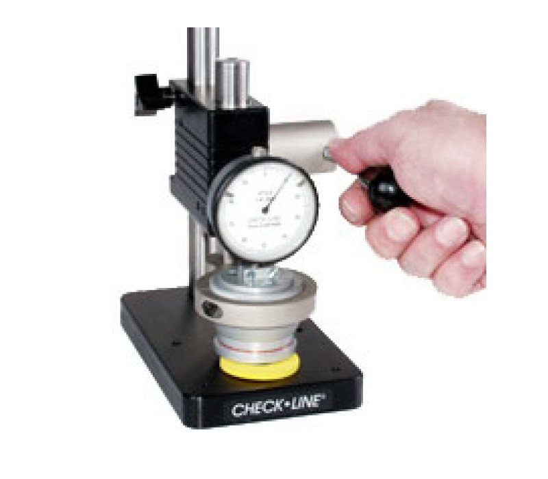 <b>PTS-HP Test stand</b><br><br>Measuring rubber sample