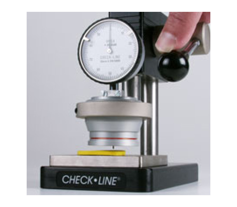 <b>PTS-HP Test stand</b><br><br>Measuring rubber sample