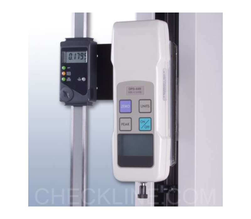 Digital force gauge with distance measurement can be used in combination with force vs distance software