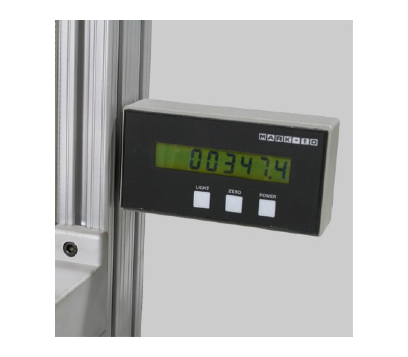 Optional digital angle indicator is useful for torsion spring testing, medical device testing and other applications