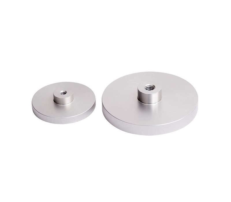 51 mm and 76,8 mm diameter compression plates with flat compression surface available for a variety of compression testing applications.