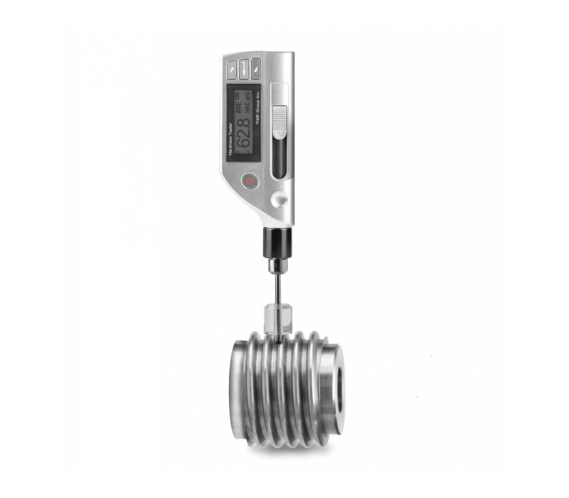 TIME 5104 on test object measuring hardness in the thread.