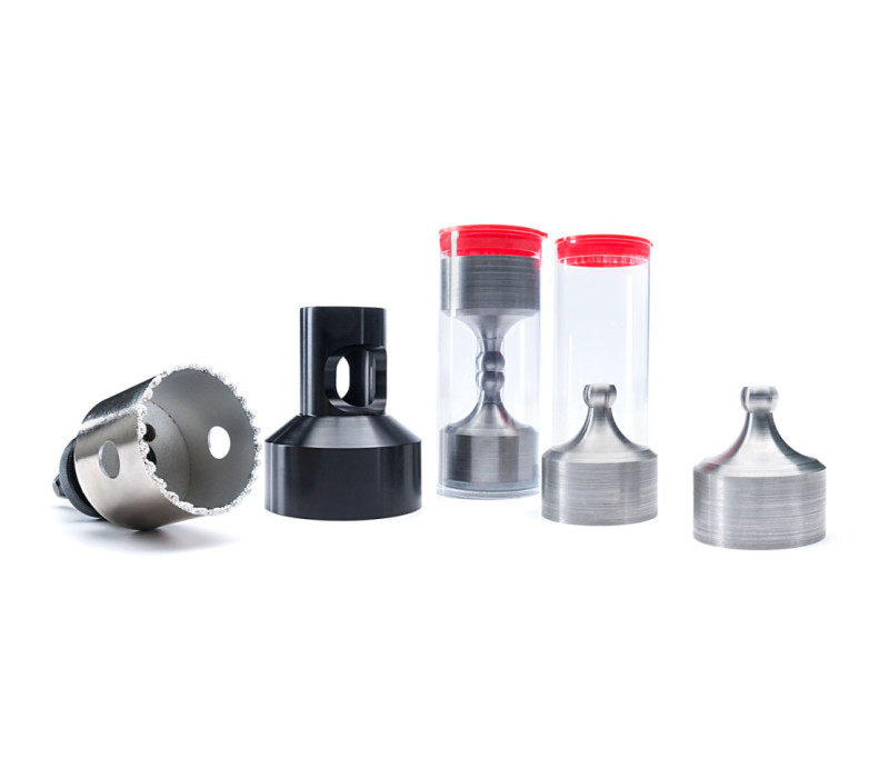 AT50CKIT - Ideal for measuring the tensile strength of concrete surfaces and concrete repairs and overlay materials Conforms to ASTM C1583 Includes 50 mm C1583 steel dollies (4), 50 mm diamond grit cutting tool with arbor and 50 mm C1583 stand-off NOTE: Drill required (not included)