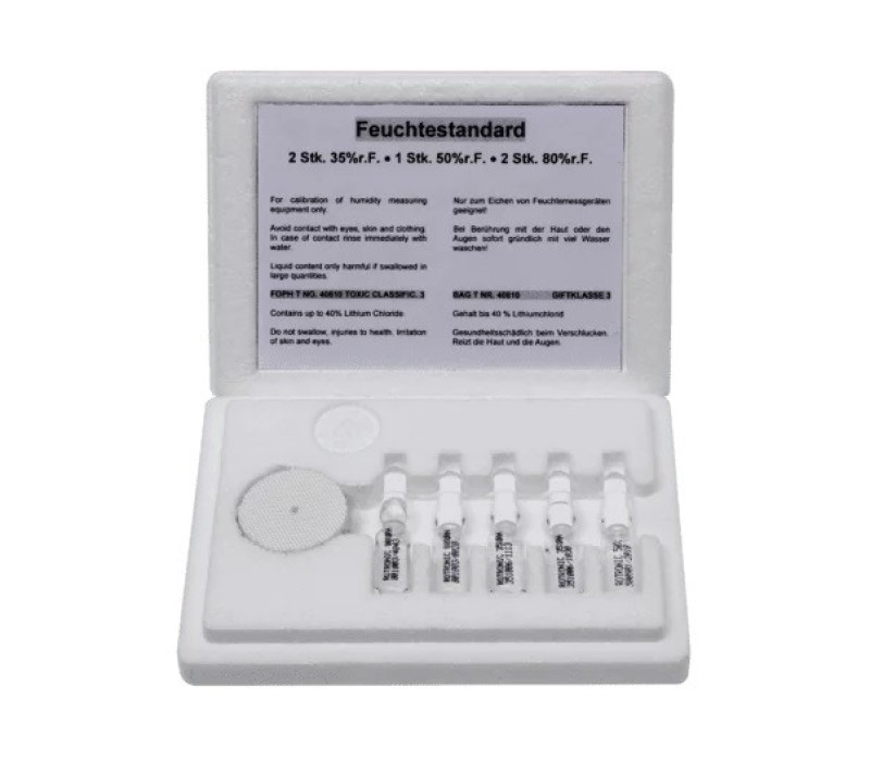 138112 - RH-CAL-AMPVAR - Certified calibration ampoules 2x35%, 1x50%, 2x80%