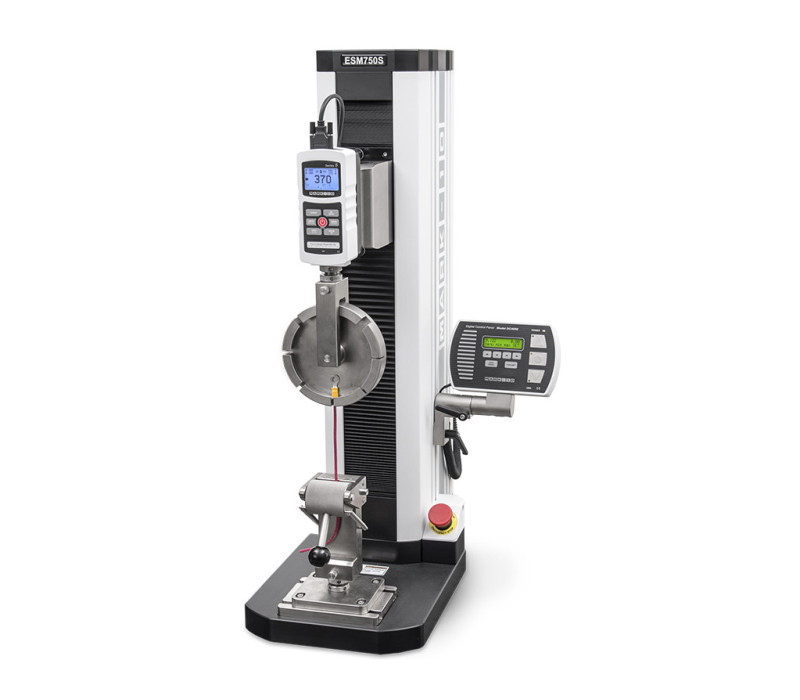 Series-5 Gauge in a wire crimp setup on an ESM 750SFG
