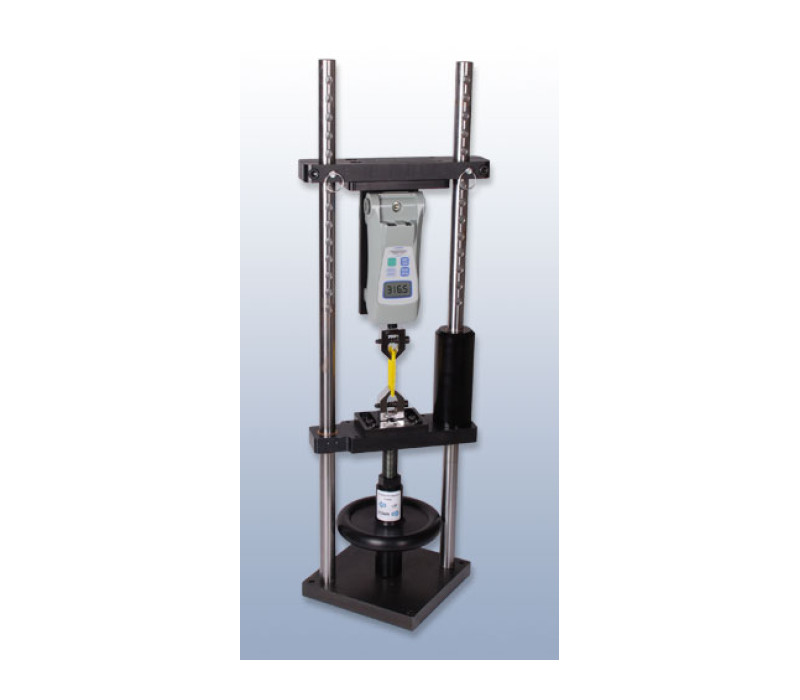 The FGS-1000H force test stand is used in combination with a digital force gauge.