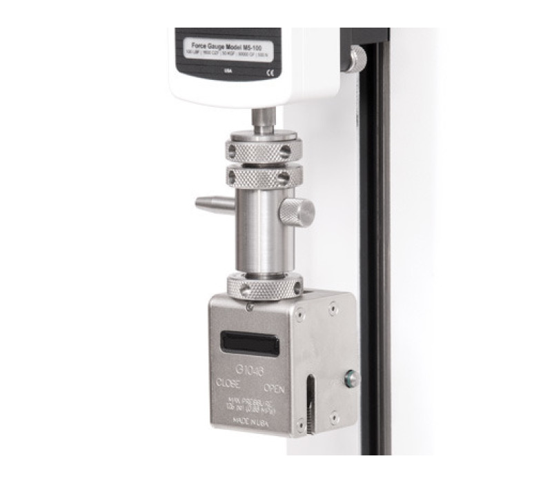 Compatible with eye end adapters and certain third-party test stands, load cells, and force gauges.