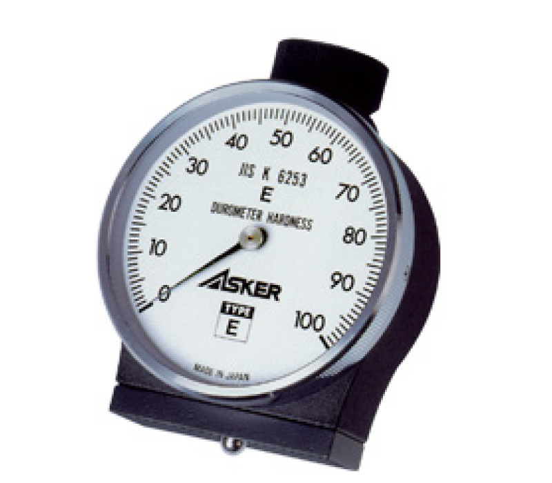 The Durometer Asker Type E is suitable for soft rubber with low hardness (JIS K 6253 & ISO 7619).
