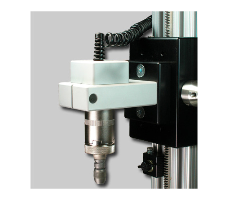 G1017 Bit holder connected to a R51 Torque sensor that is mounted to a TST test stand with an optional mounting kit.