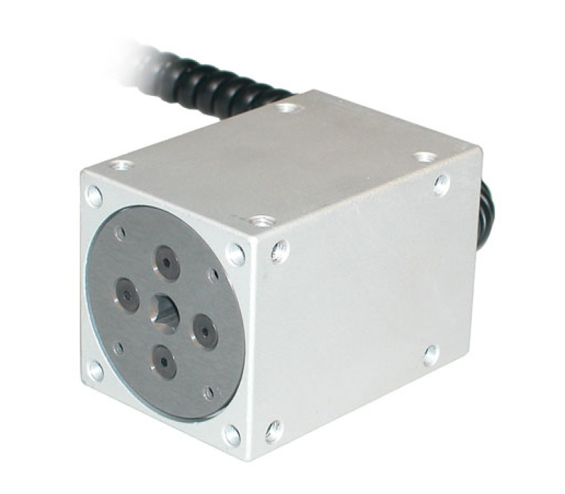 The R52 torque sensors' square design with threaded mounting holes on each surface lend this sensor to flexible configurations. 