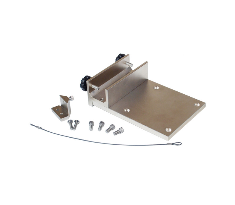 The AC1036 calibration kit includes all required mounting brackets, cable, and hardware to adapt to any Series TT01 cap torque tester.