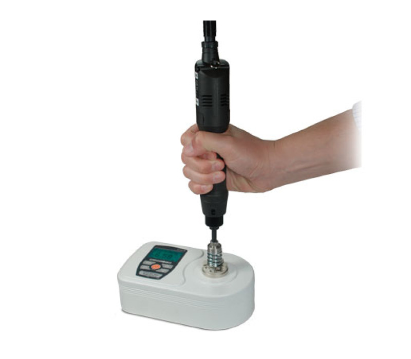 Typical application involving a power torque driver with optional rundown fixture.