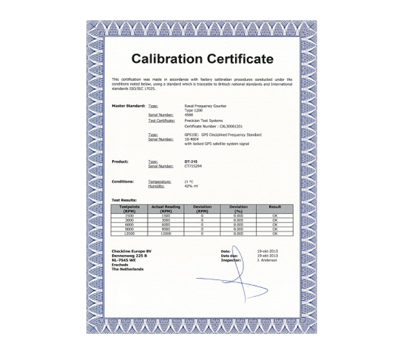 Cic-Strobe Stroboscope Calibration