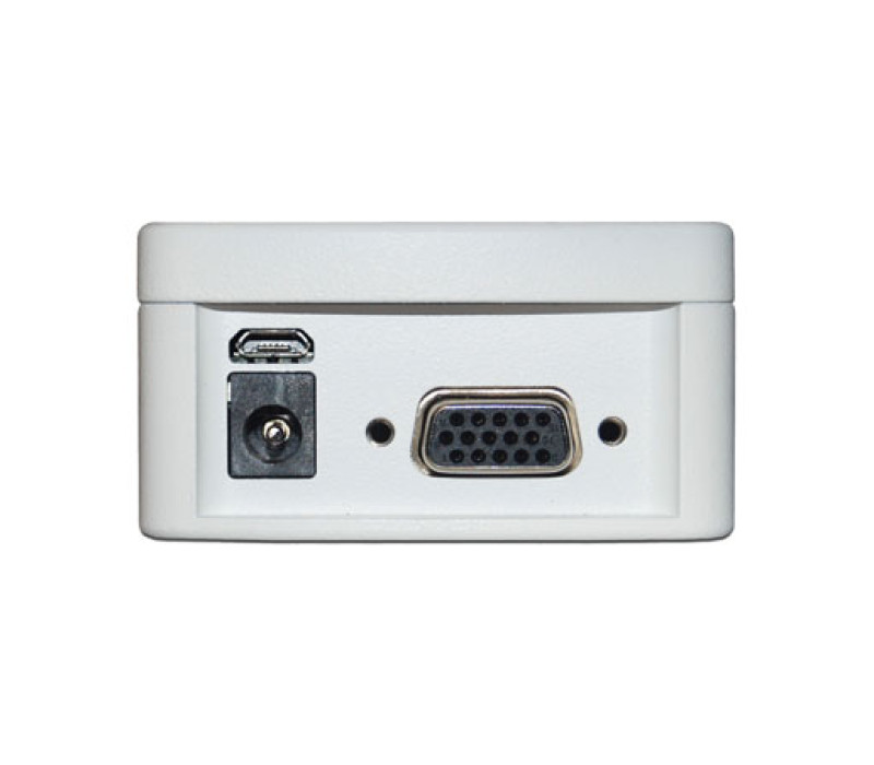 The USB, DB-15, and power connectors are recessed into the gauge housing for better protection.