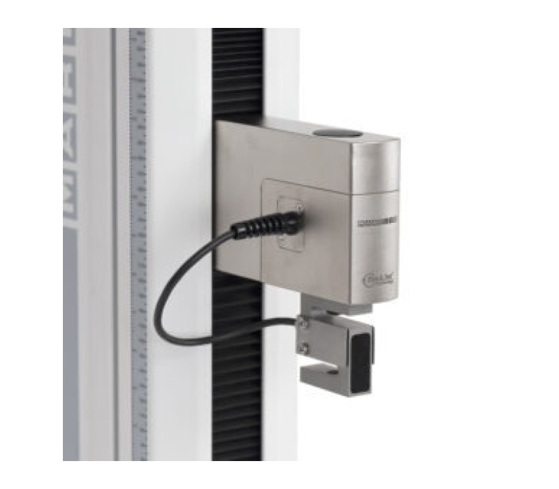 Model PTAF mounting a third-party S-beam load cell to a Model F305-IMT test frame.