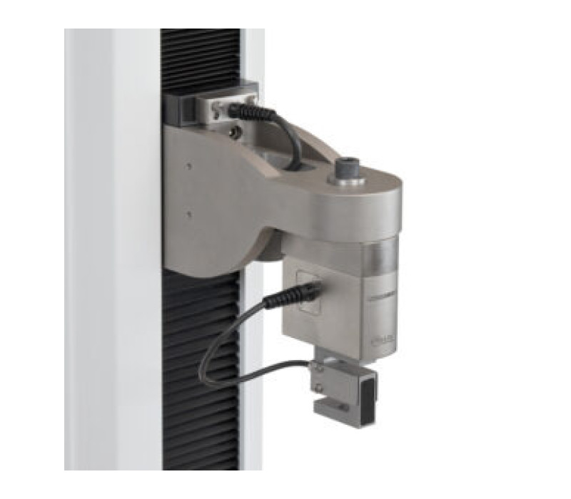 Model PTAF, in combination with an AC1083 adapter, mounting a third-party S-beam load cell to a Model F1505-IMT test frame