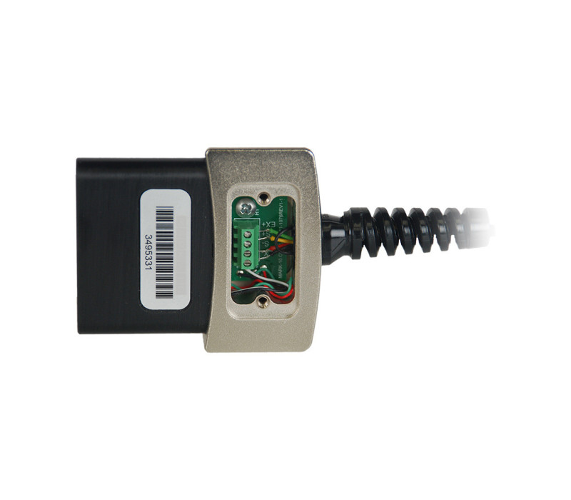 PCB and screw terminal block with clear label for each connection