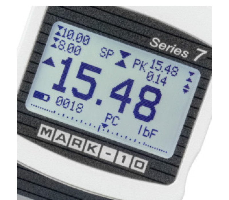 The backlit display features large, easily legible digits,peak readings, set point indicators, analog load bar graph, and more.