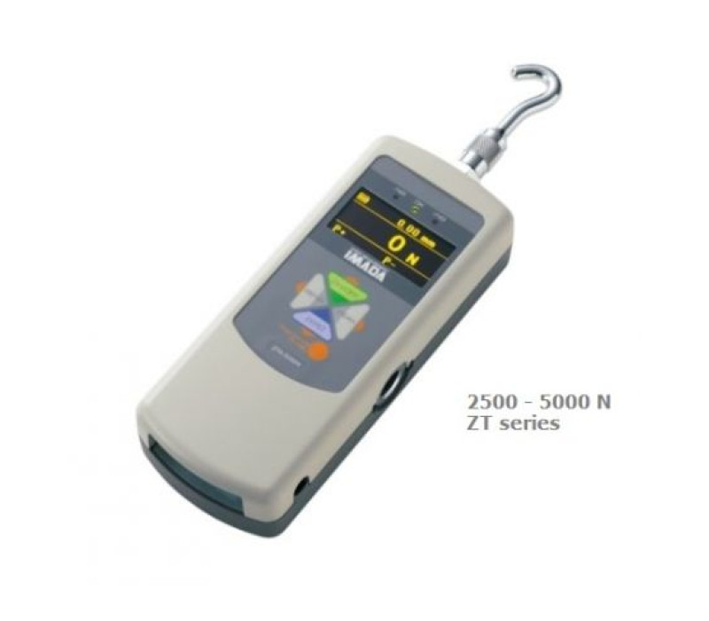Front side of the ZT digital force gauge.