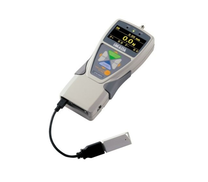 The ZT digital force gauge is delivered in a complete set with a lot of accessoires.