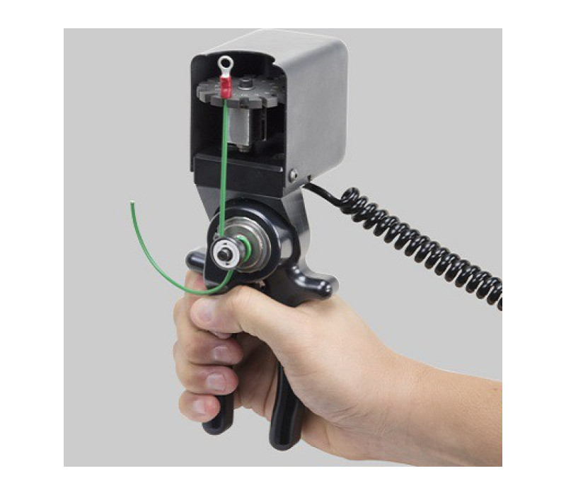 Squeeze the handles to produce an increasing tension force on the sample