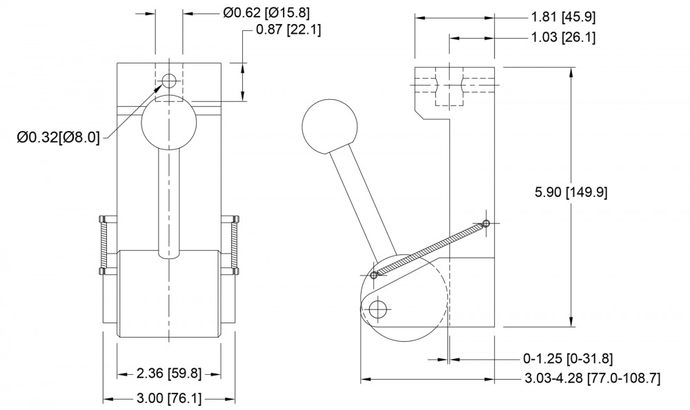 Dimensions-G1094 Eccentric Roller Grip