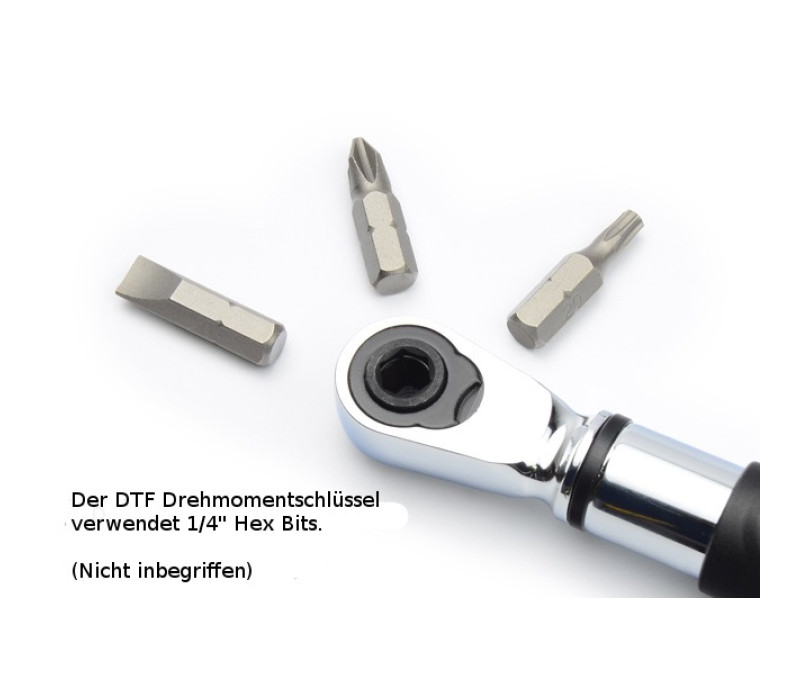 Digital torque wrench for hex bits