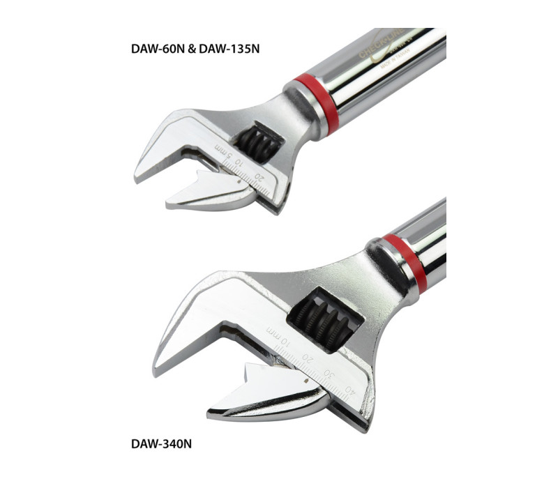 DAW torque wrenches adjustable jaws