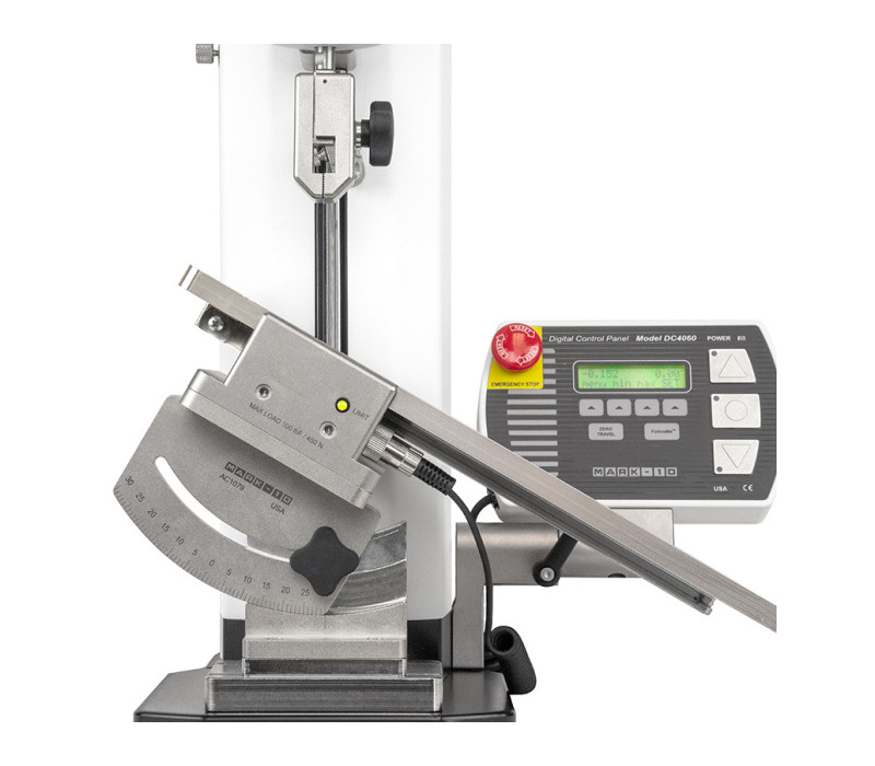 Side view of optional AC1079 adjustable angle fixture.