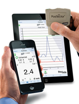 PosiTector Smartlink Wireless connection of  PosiTector probes to smart devices