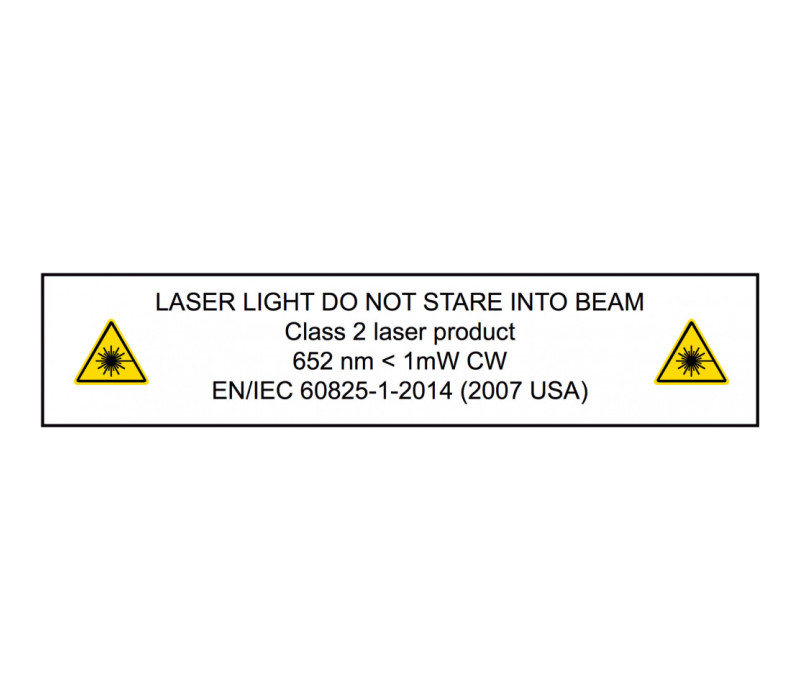 Laser Warning Label