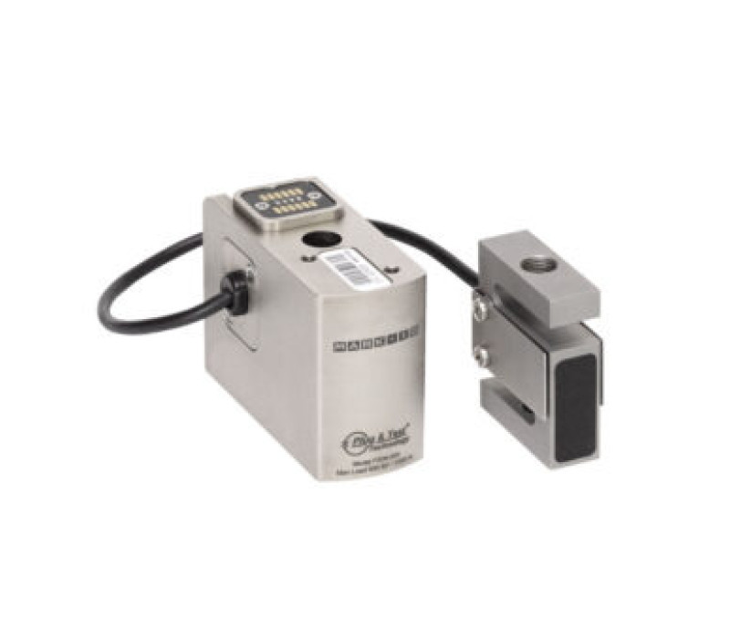 Series FS06 force sensors consist of an S-beam load cell and crosshead mounting block.
