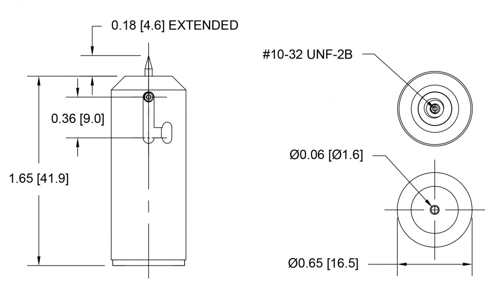 Dimensions-G1099 Puncture Fixture