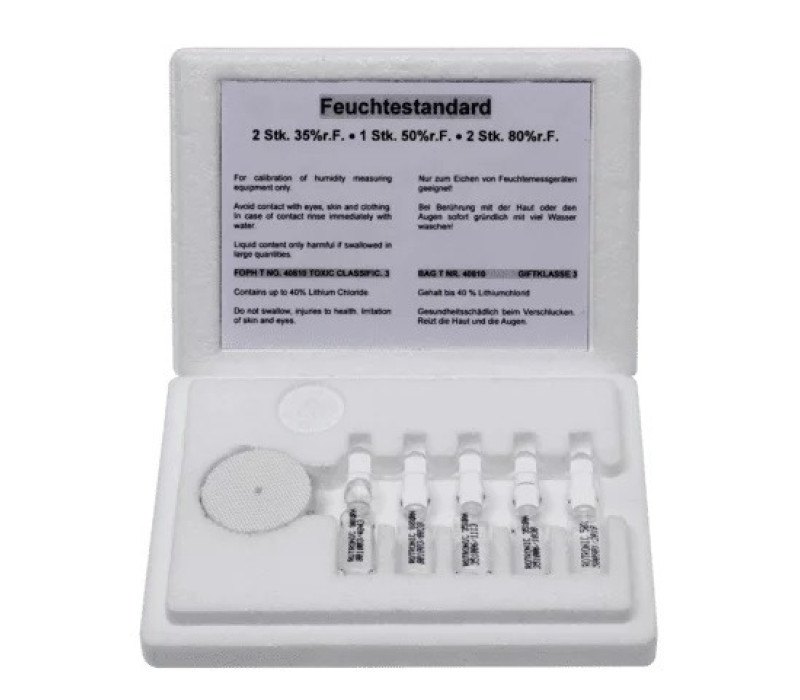138112 - RH-CAL-AMPVAR - Certified calibration ampoules 2x35%, 1x50%, 2x80%