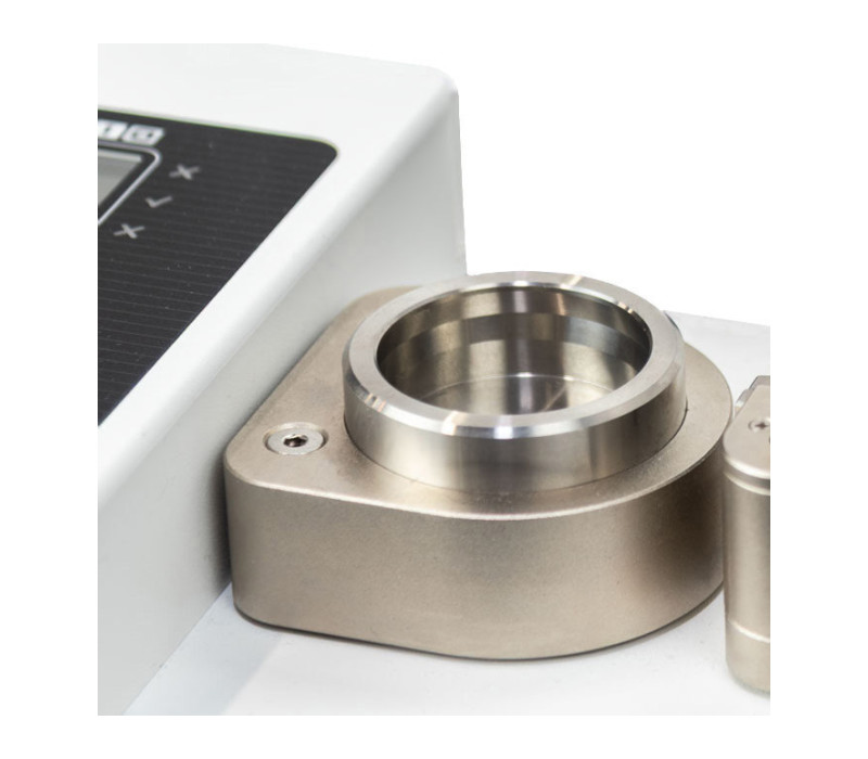 Optional blank fixture is available for special machining in the field, to accommodate unique sample shapes and sizes.