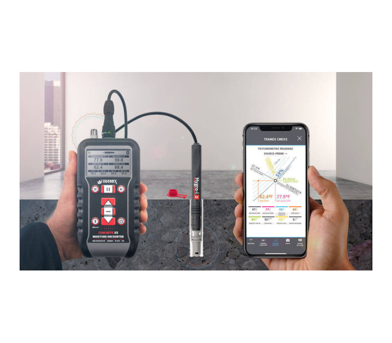 CMEX5 measurement according to ASTM-F2170 with external Hygro i2 sensor