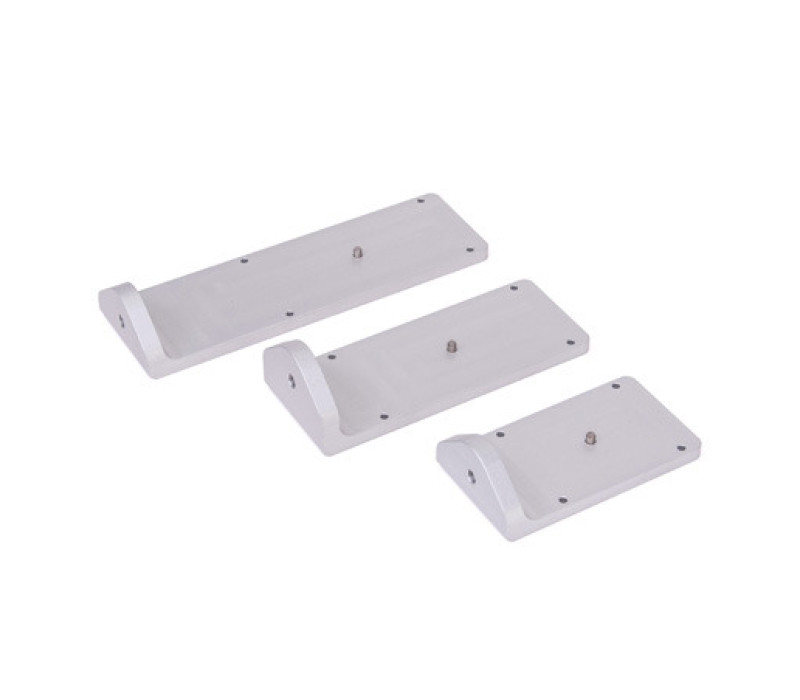 Three adapters are available, accommodating Mark-10 force gauges with capacities up to 500 lbF (2.5 kN). A 5/16-18 mounting hole is supplied for a hook or other attachment